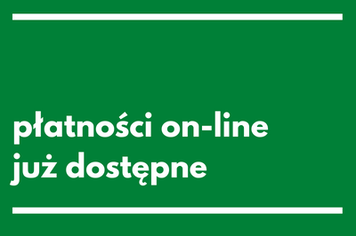 Płatności on line już dostępne. 