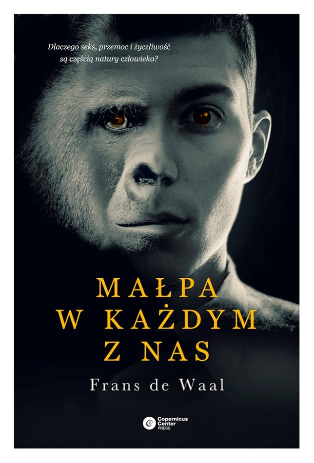 Okładka książki "Małpa jest w każdym z nas" Fransa de Waala.